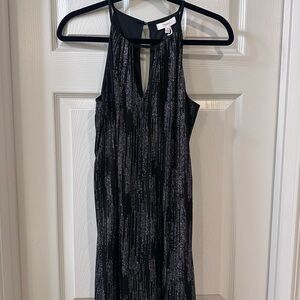 Candie's Black and Silver Backless Dress